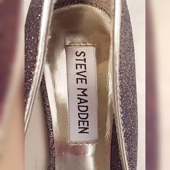 STEVE MADDEN KELLE Glitter Platform Stiletto Pumps - Picture 6 of 8